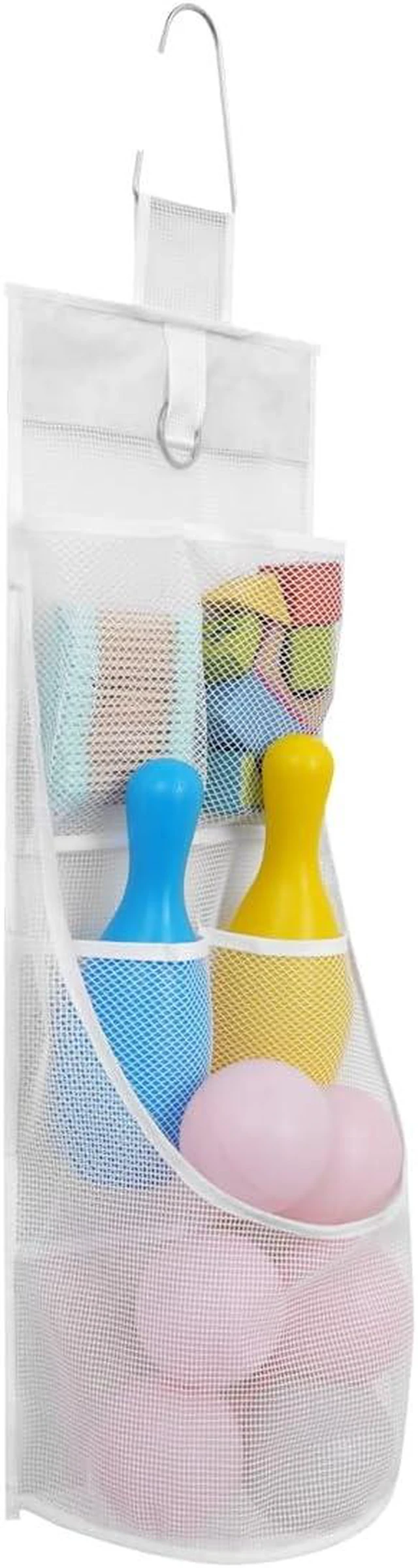 Main image of Net Storage Bag for Closet Nursery Office Dorm RV Toys Cosmetics Sundries, Durable Shower Caddy, Hanging Mesh Bathroom Organizer