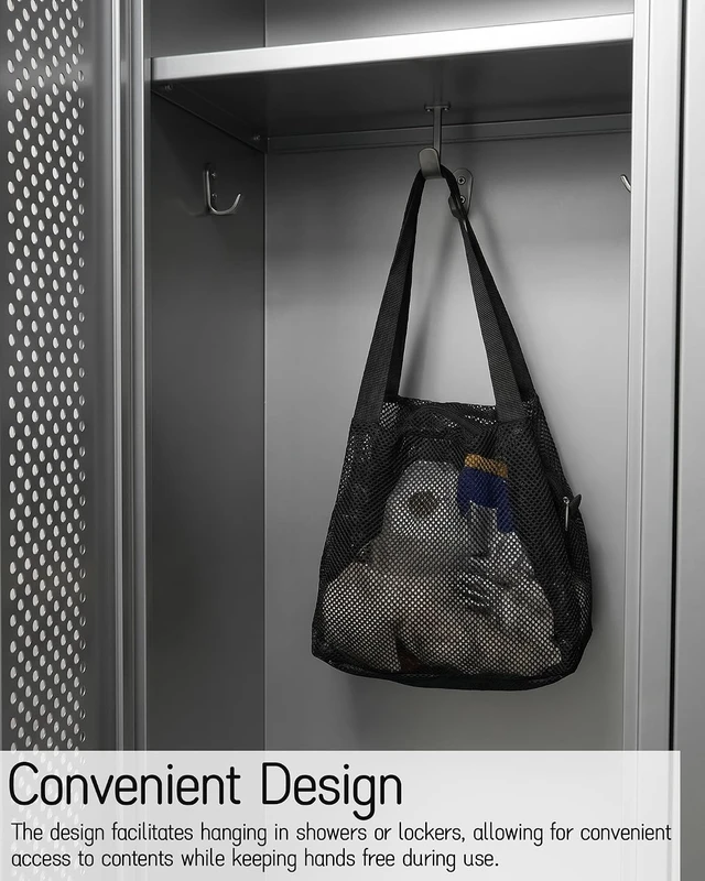 Alt view image 5 of 7 - Zippered Mesh Toiletry Organizer for Travel Beach Gym Camping Quick Dry