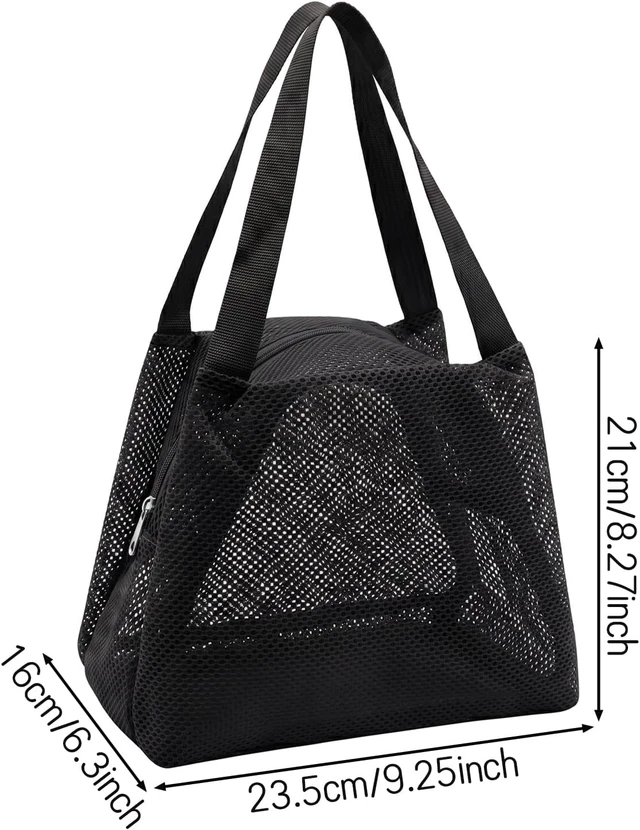 Alt view image 7 of 7 - Zippered Mesh Toiletry Organizer for Travel Beach Gym Camping Quick Dry