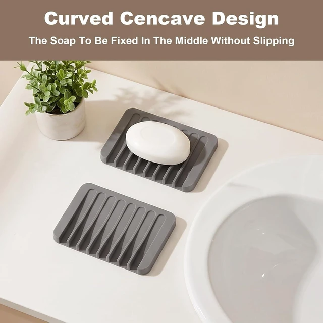 Alt view image 7 of 7 - Silicone Soap Bar Rack for Sink & Dish Area