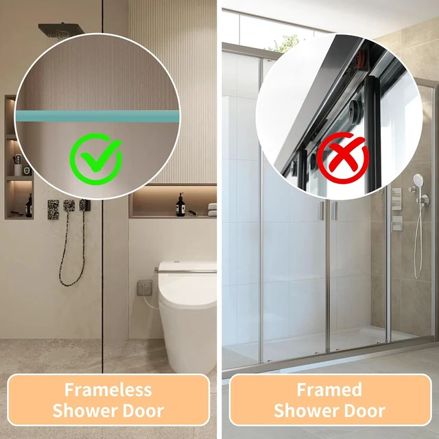 Alt view image 4 of 7 - Bathroom Holder for Robes and Bath Towels, Stainless Steel Double-Sided Non-Slip Towel Hooks for Frameless Glass Shower Doors