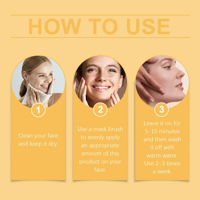 Alt view image 5 of 5 - Firming & Moisturizing Skin Treatment, Hydrating, Turmeric Radiance Clay Mask - Deep Pore Cleansing
