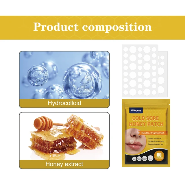 Alt view image 5 of 6 - Hydrocolloid Lip Care Patches for Cold Sore Relief and Healing