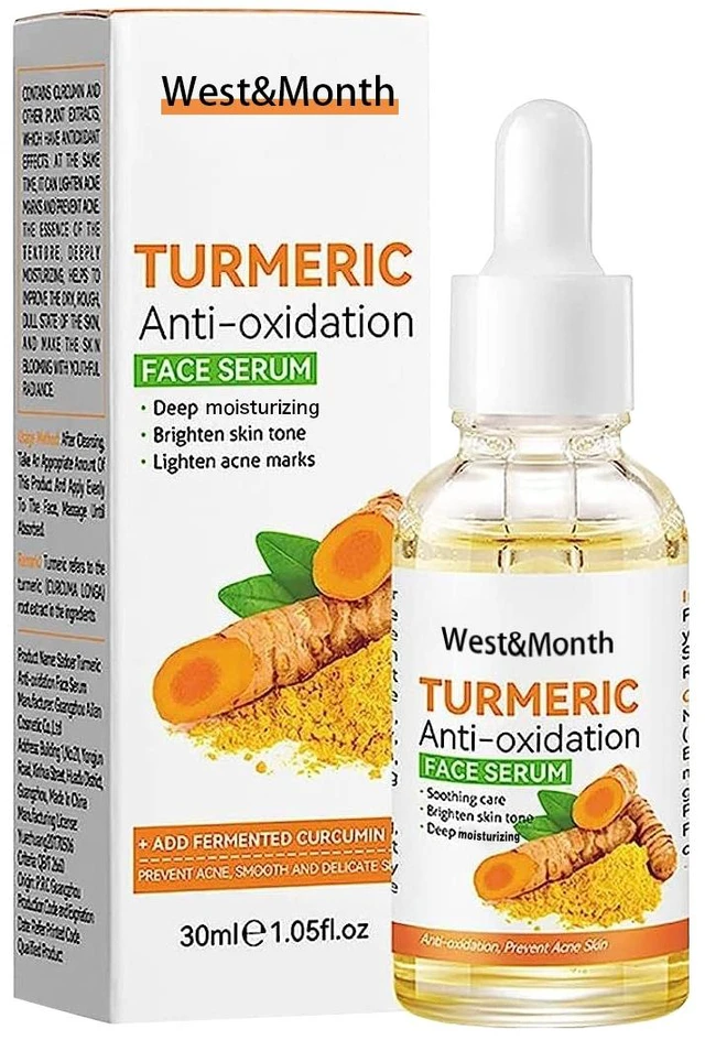 Main image of Acne Mark Fading & Skin Brightening Essence, West & Month Turmeric Facial Toner for Spot Reduction