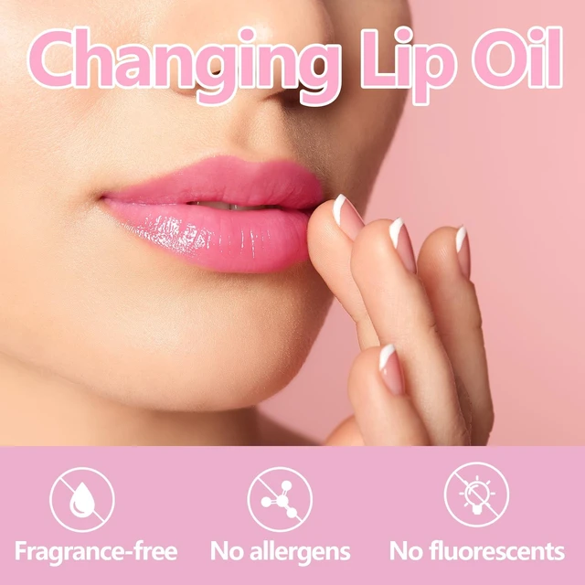 Alt view image 4 of 6 - Non-Stick Cup Moisturizing Balm with Water-Lip Pattern Effect, Hydrating Color-Changing Lip Oil
