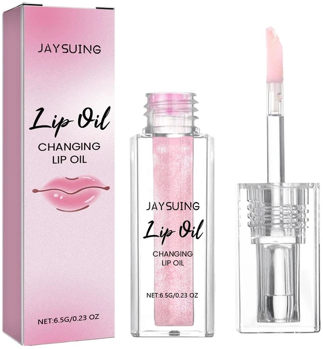 Main image of Non-Stick Cup Moisturizing Balm with Water-Lip Pattern Effect, Hydrating Color-Changing Lip Oil