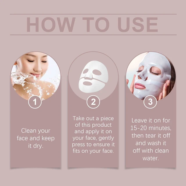 Alt view image 5 of 5 - Brightening & Skin Tightening with Water Lock Technology, Nourishing, Collagen Hydrating Face Mask Bag - Deep Moisturizing
