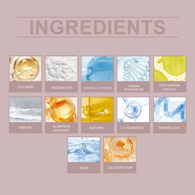 Alt view image 4 of 5 - Brightening & Skin Tightening with Water Lock Technology, Nourishing, Collagen Hydrating Face Mask Bag - Deep Moisturizing