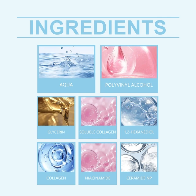 Alt view image 4 of 5 - Collagen Overnight Peel-Off Mask Deep Cleansing Exfoliating Hydrating Oil Control Skin Renewal