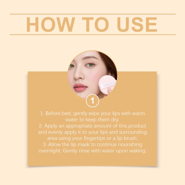 Alt view image 5 of 5 - Collagen Lip Mask Softens & Hydrates Lips Reduces Fine Lines Daily Moisturizing Care