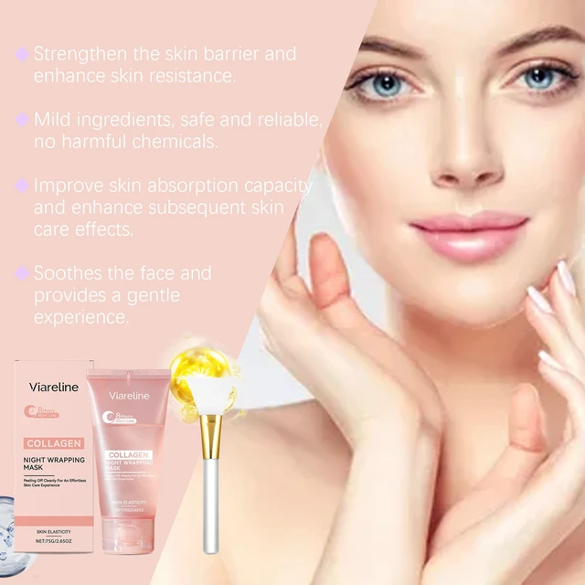 Alt view image 2 of 5 - Firming & Brightening for Delicate Facial Skin, Collagen Eye Patch Mask with Brush - Hydrating