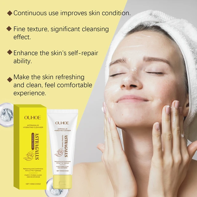 Alt view image 2 of 5 - Refreshing & Hydrating Facial Cleanser for Skin Moisture Balance, Astragalus Clarifying Face Wash - Gentle Deep Cleansing