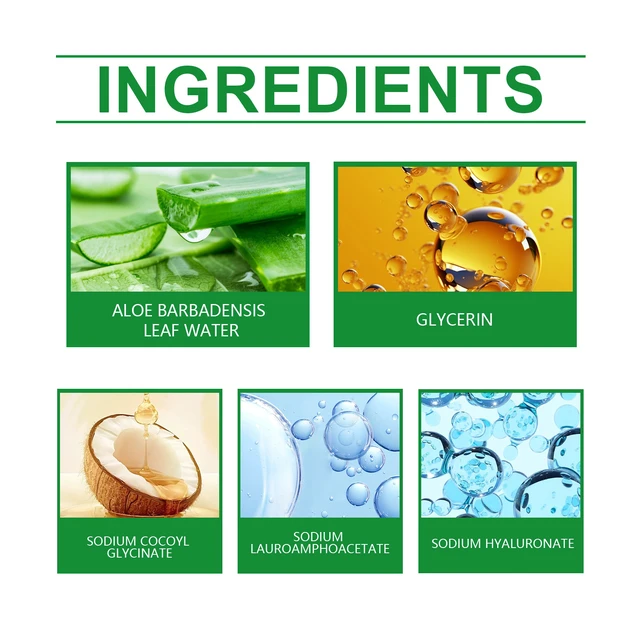 Alt view image 5 of 6 - Aloe Vera Face Wash Gentle Deep Cleanser for Pores Hydrating Oil Control Moisturizing Non-Tightening