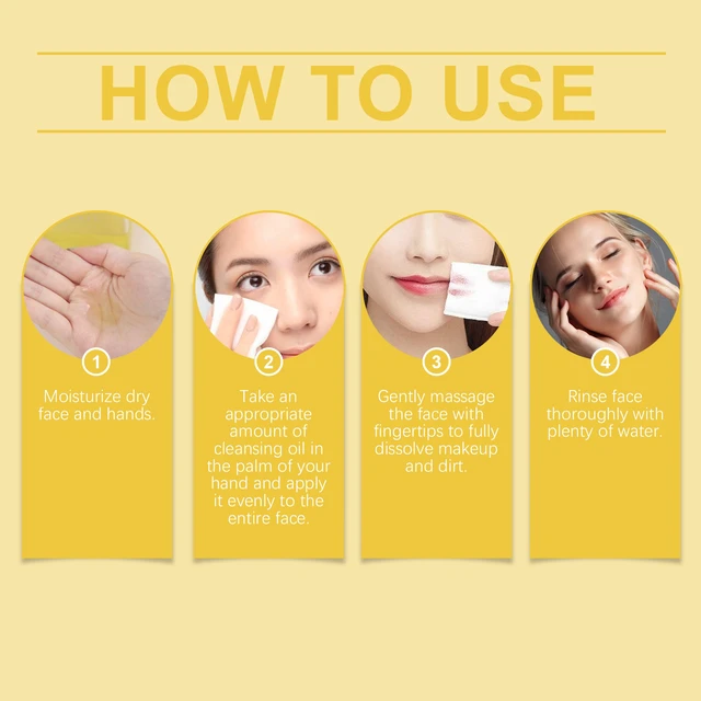 Alt view image 6 of 7 - Ginger Lemon Cleansing Oil Gentle Makeup Remover for Skin Care Deep Pore Cleaning Refreshing Non-Tight Formula