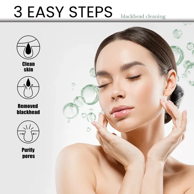 Alt view image 4 of 6 - Deep Cleansing Blackhead Remover Nose Strips Pore Acne Care Tear-Off Mask