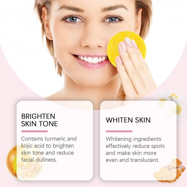 Alt view image 4 of 6 - Hydration & Skin Repair, Brightening, Gentle Turmeric Kojic Acid Facial Cleansing Pads for Deep Clean