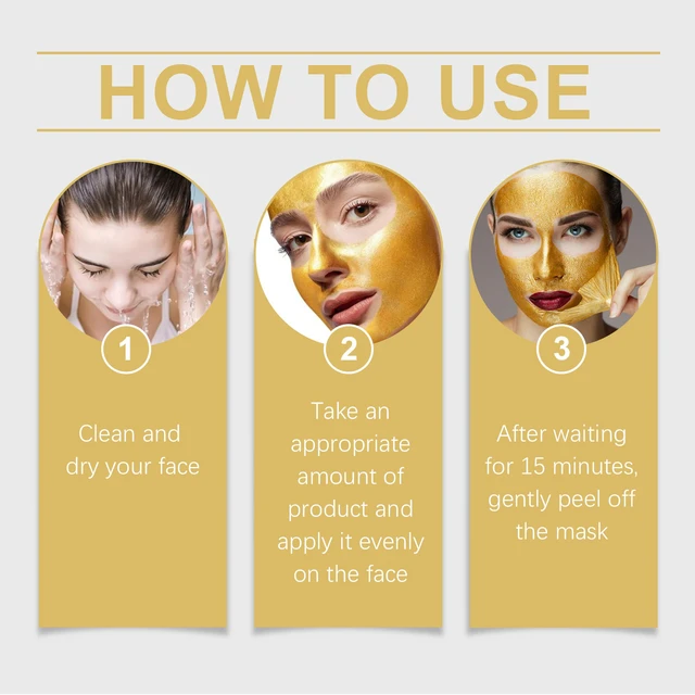 Alt view image 6 of 6 - Golden Peel-Off Facial Mask for Daily Hydration and Moisturizing Skincare