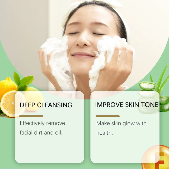 Alt view image 4 of 6 - West Month Aloe Vera Foaming Face Wash Hydrating Non-Drying Gentle Deep Pore Cleanser Refreshing Skin Care