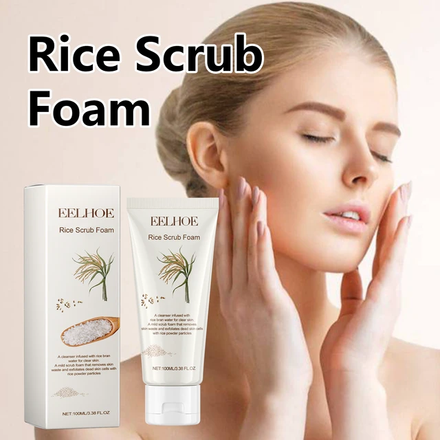 Alt view image 2 of 6 - Rice Extract Brightening Face Wash Deep Clean Pore Tightening Repair Dull Skin Whitening Cleanser