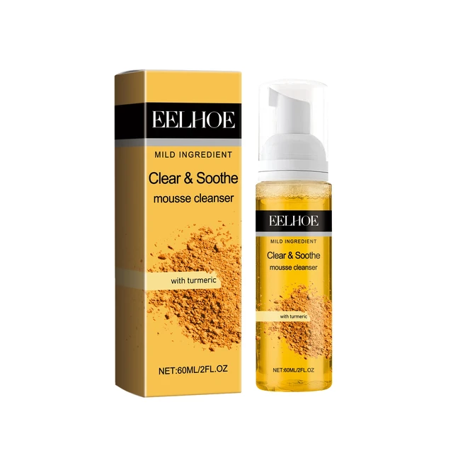 Alt view image 6 of 6 - Turmeric Gentle Facial Cleansing Foam Mousse for Pore Care & Skin Deep Cleaning