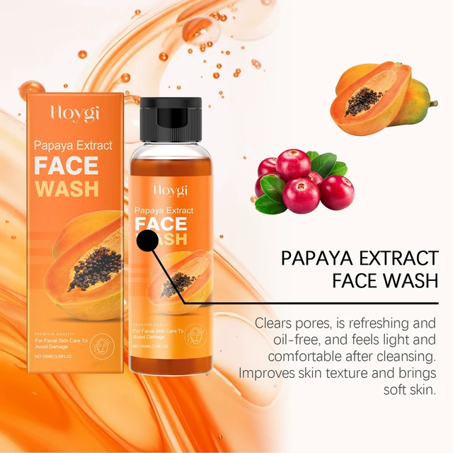 Alt view image 4 of 6 - Papaya Face Wash Hydrating Non-Drying Cleanser for Skin Renewal & Moisture