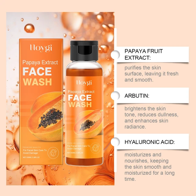 Alt view image 3 of 6 - Papaya Face Wash Hydrating Non-Drying Cleanser for Skin Renewal & Moisture
