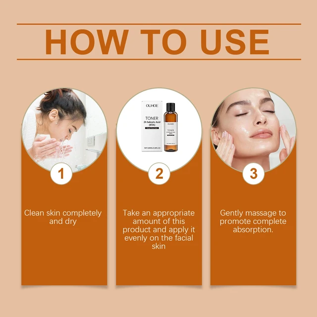 Alt view image 6 of 6 - Salicylic Acid Pore Care Toner Gentle Hydrating Refreshing Skin Care Essence