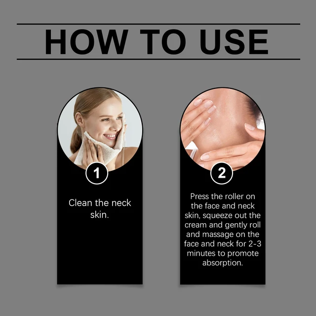 Alt view image 5 of 5 - Hydrating Lifting Massage Care for Reducing Fine Lines, Neck Tightening Roller Cream