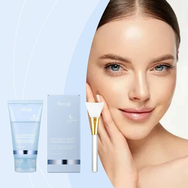 Main image of Hydration & Skin Tightening Moisturizing Treatment, Collagen Eye Mask with Scraper - Gentle Exfoliation