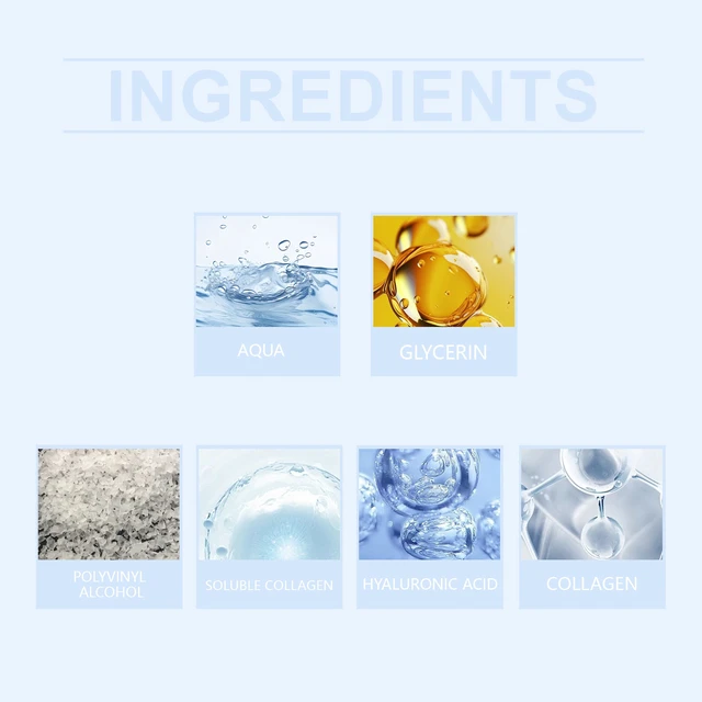 Alt view image 4 of 5 - Hydration & Skin Tightening Moisturizing Treatment, Collagen Eye Mask with Scraper - Gentle Exfoliation
