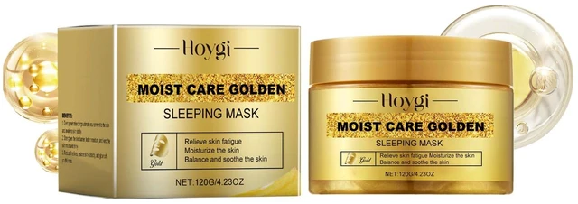 Main image of HOYGI Gold Overnight Face Mask Hydrating Brightening Firming Moisturizing Skincare Sleeping Pack