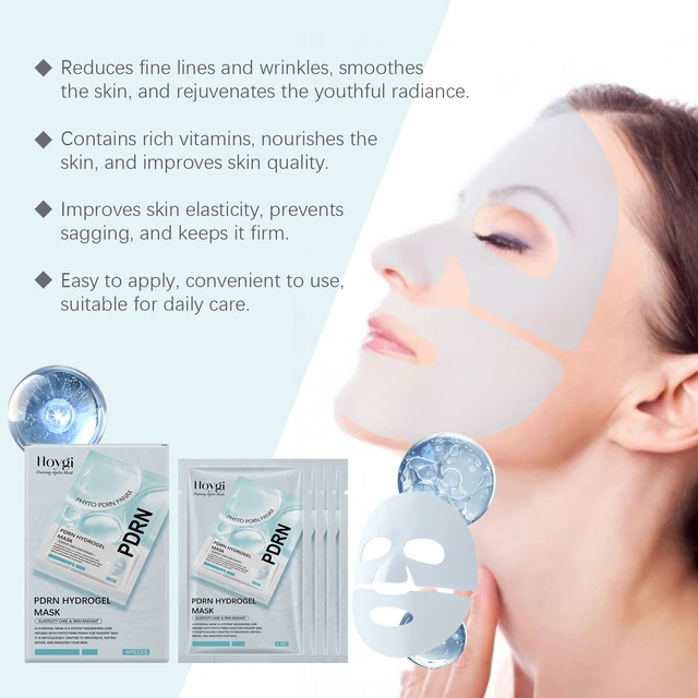 Alt view image 4 of 7 - Hydrating & Brightening Facial Mask Box - Nourishing Skin Care for Elasticity and Radiant Complexion