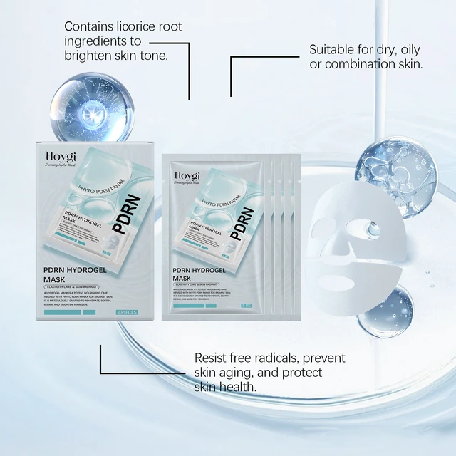 Alt view image 3 of 7 - Hydrating & Brightening Facial Mask Box - Nourishing Skin Care for Elasticity and Radiant Complexion
