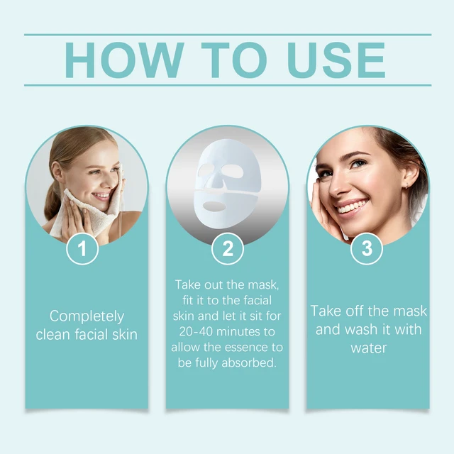 Alt view image 6 of 7 - Hydrating & Brightening Facial Mask Box - Nourishing Skin Care for Elasticity and Radiant Complexion