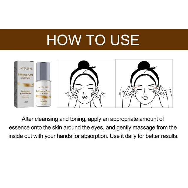 Alt view image 6 of 7 - Anti-Wrinkle Eye Serum Reduces Puffiness Dark Circles Hydrating Firming Essence