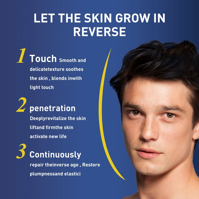 Alt view image 4 of 5 - Wrinkle Reduction & Skin Repair, Men's Anti-Aging Moisturizing Face Cream - Hydrating