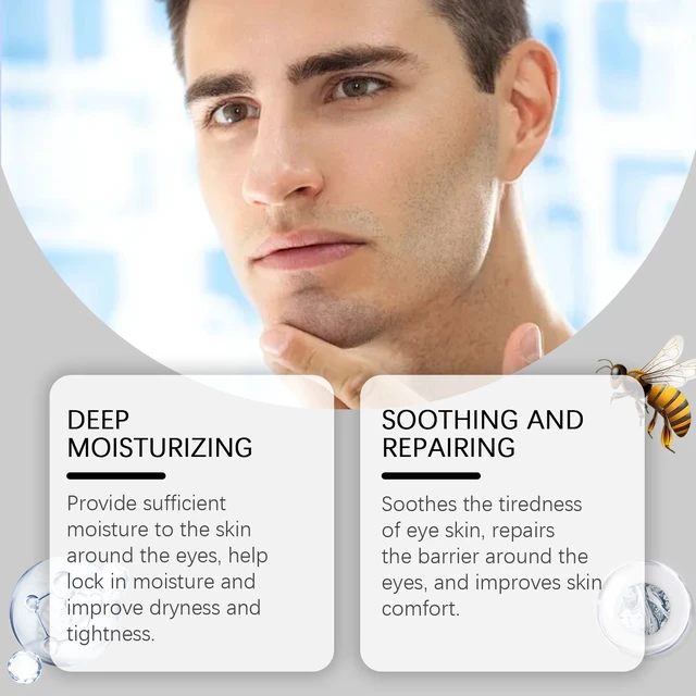 Alt view image 2 of 5 - Men's Tightening Eye Cream Hydrating Elastic Skin Care Moisturizing Eye Treatment