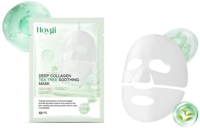 Main image of Radiant Skin, Collagen Soothing Sheet Masks - Gentle Hydrating Facial Care for Soft