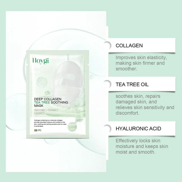 Alt view image 4 of 6 - Radiant Skin, Collagen Soothing Sheet Masks - Gentle Hydrating Facial Care for Soft