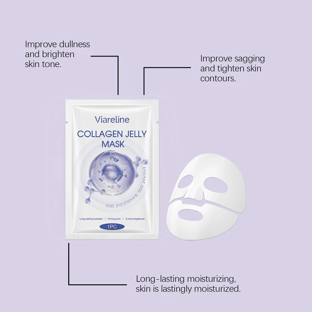 Alt view image 3 of 5 - Collagen Hydrating Eye Mask Gentle Nourishment for Radiant and Elastic Skin