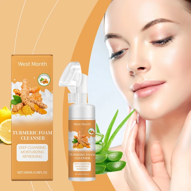 Alt view image 2 of 6 - West Month Turmeric Foaming Face Wash - Gentle Deep Pore Cleansing & Hydrating Refreshing Cleanser