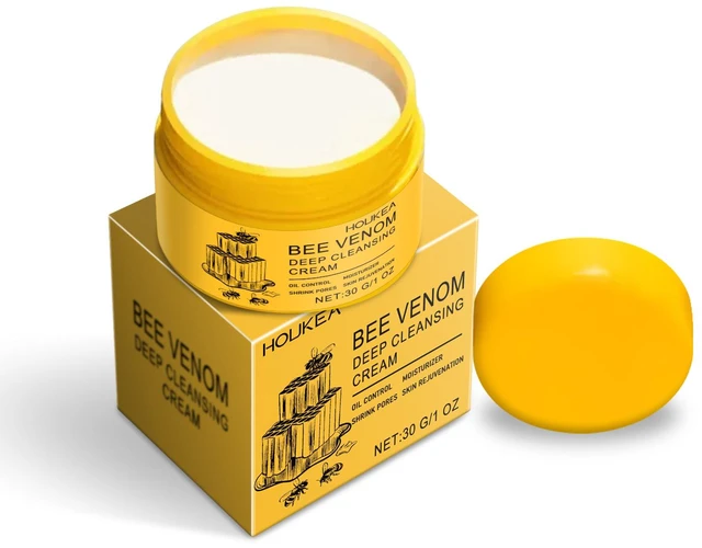 Main image of Gentle & Deep Clean for Radiant Smooth Skin, Moisturizing, Bee Venom Cleansing Cream Hydrating