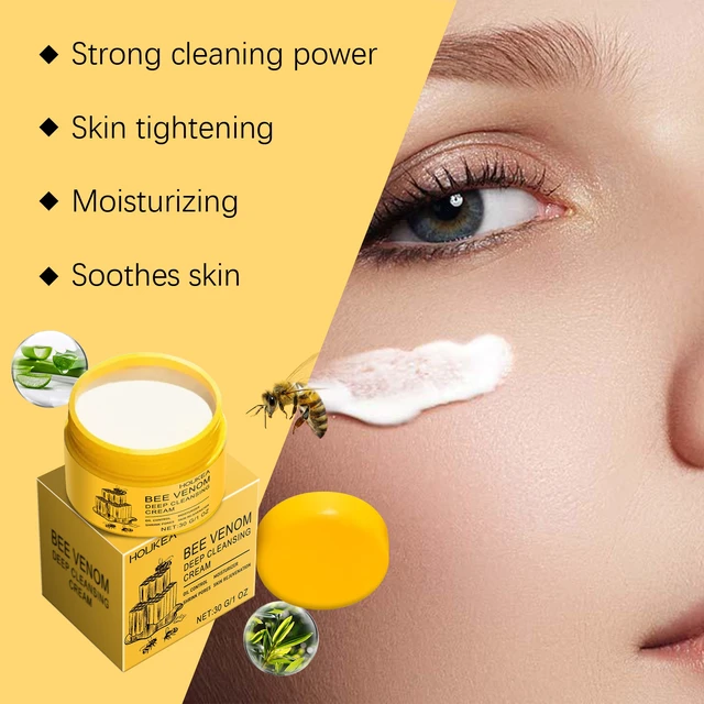 Alt view image 4 of 6 - Gentle & Deep Clean for Radiant Smooth Skin, Moisturizing, Bee Venom Cleansing Cream Hydrating