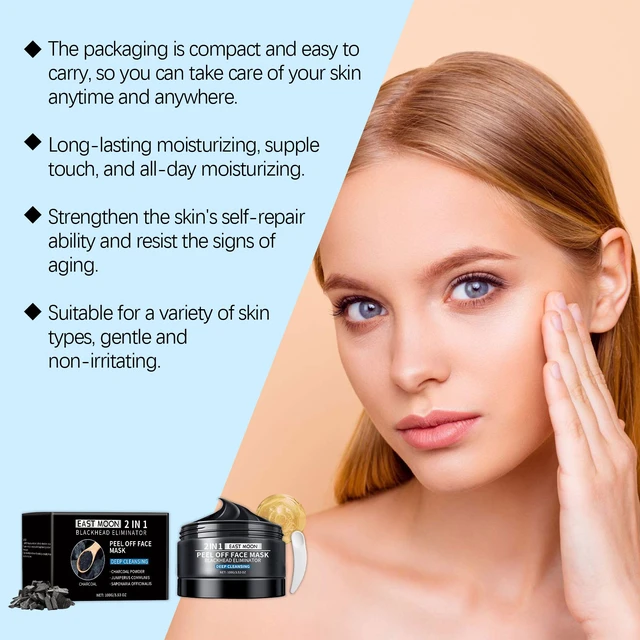 Alt view image 4 of 6 - Moisturizing & Skin Brightening, Blackhead Removal, Bamboo Charcoal Clay Mask for Gentle Deep Cleansing