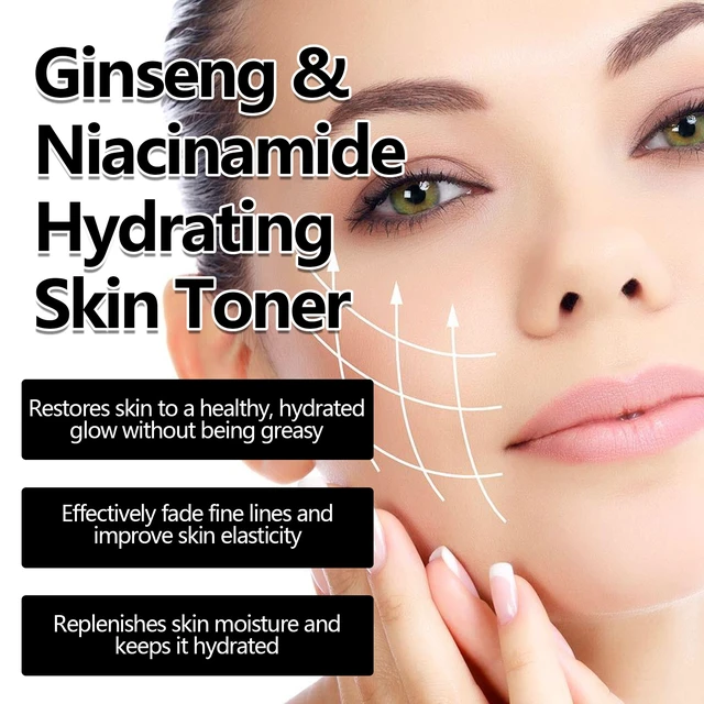 Alt view image 4 of 5 - Enhances Skin Elasticity, Fast Absorbing, Non-Greasy, Hydrating & Shiny, Ginseng Toner - Reduces Fine Lines