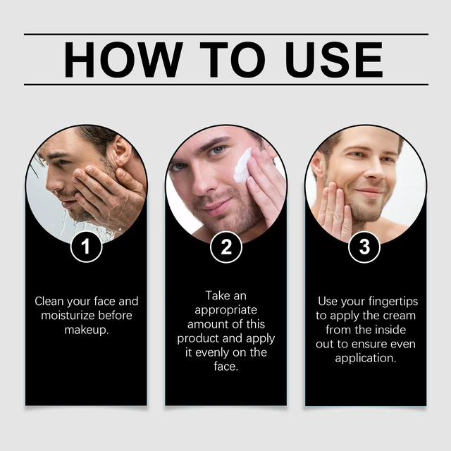 Alt view image 5 of 5 - Men's Hydrating Glossy Concealer Cream for Easy Application