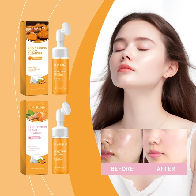 Alt view image 2 of 6 - Turmeric Foaming Face Wash - Gentle Deep Pore Cleanser for Brightening & Soft Skin Care