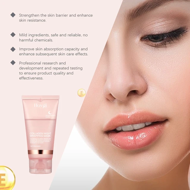 Alt view image 4 of 7 - Collagen Peeling Eye Mask Hydrating Deep Cleansing Pore Refining Moisturizing Skin Care