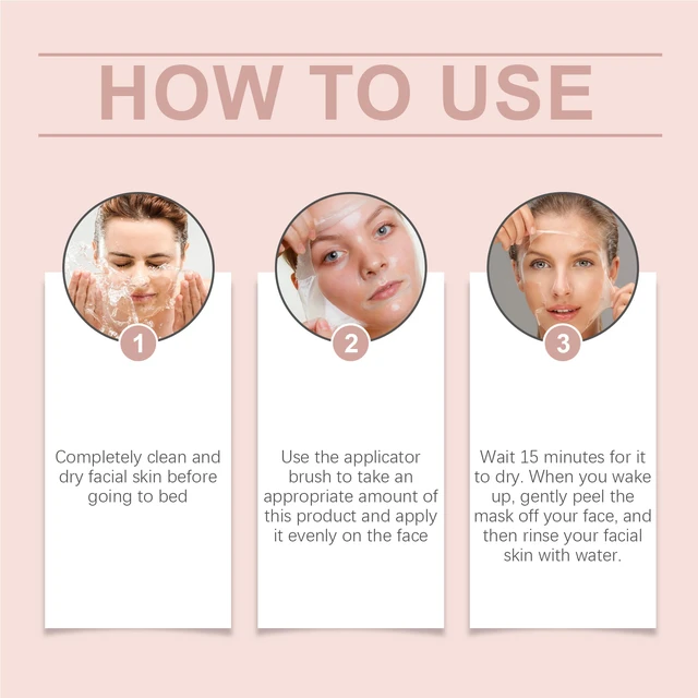 Alt view image 6 of 7 - Collagen Peeling Eye Mask Hydrating Deep Cleansing Pore Refining Moisturizing Skin Care