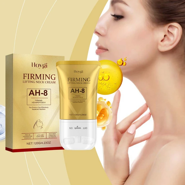 Alt view image 2 of 2 - Neck Firming Roller Serum Cream Reduces Neck Lines Deep Hydration Fast Absorption Soothing Skin Massage